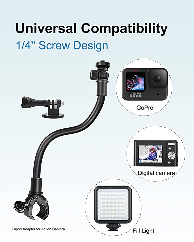 Clamp with Flex Arm + 1/4-20" thread - Grip Support Store