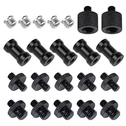 22 Pcs 1/4" - 3/8" Screw Adapter Kit - Grip Support Store