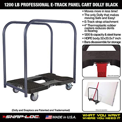 E Track Panel Cart Dolly, Heavy Duty - Grip Support Store