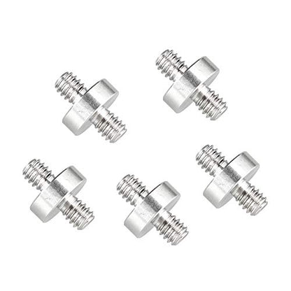 1/4"-20 Male to 1/4"-20 Male Thread Double-Ended Screw Adapter (5 Pieces) - Grip Support Store