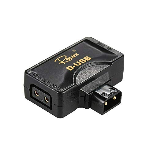 Rolux D-Tap P-Tap to USB Adapter Connector 5V Converter for Anton/Sony V-Mount Camera Battery - Grip Support Store