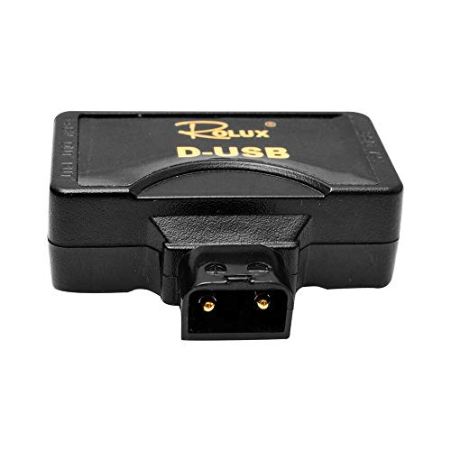 Rolux D-Tap P-Tap to USB Adapter Connector 5V Converter for Anton/Sony V-Mount Camera Battery - Grip Support Store