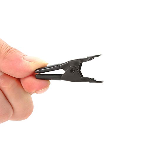 100 pcs. 2" Inch Spring Metal Clamps - All Black - Grip Support Store