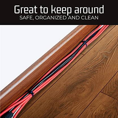 15" Black Zip Cable Ties (100 Pack), 120lbs Tensile Strength - Heavy Duty - Grip Support Store