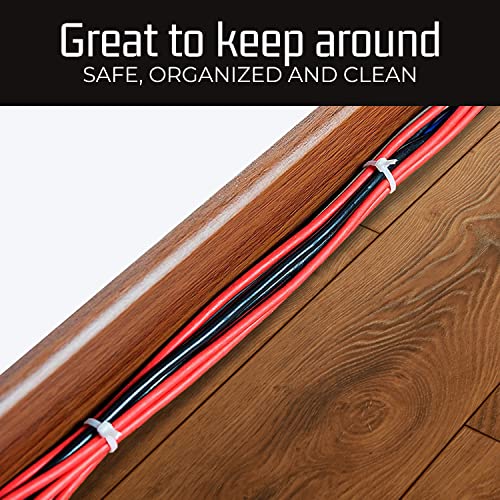 15" White Zip Ties (100 Pack)- Heavy Duty - Grip Support Store