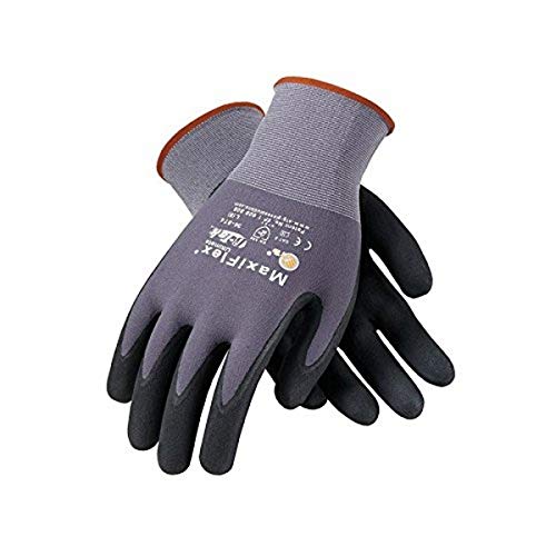Maxi Flex Gloves, Gray, Large (Pack of 12) - Grip Support Store