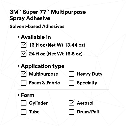 3M Super 77 Spray Adhesive Glue - 16.75 oz - Grip Support Store