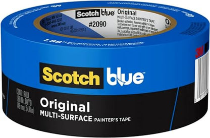 Original Blue Painter's Tape, 2" x 60 Yd, 1 Roll - Grip Support Store