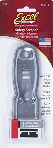 Razor Blade Scraper, includes 6 Single Edge Blades - Grip Support Store
