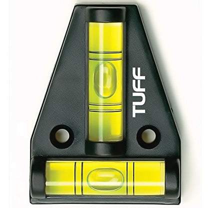 TUFF T Level; Shatterproof Cross Check Bubble Level 2 Way - Grip Support Store