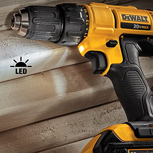DEWALT 20V Max Cordless Drill Combo Kit, 2-Tool - Grip Support Store