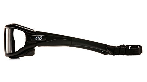 Slim Safety Goggle, Black Frame/Clear Anti-Fog Lens - Grip Support Store