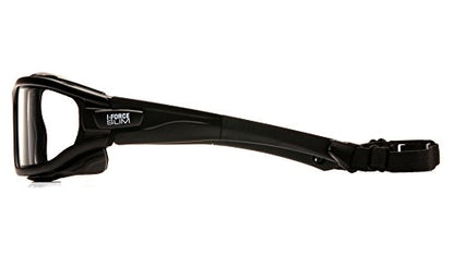 Slim Safety Goggle, Black Frame/Clear Anti-Fog Lens - Grip Support Store