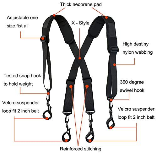 Padded Adjustable Tool Belt Suspender - Grip Support Store