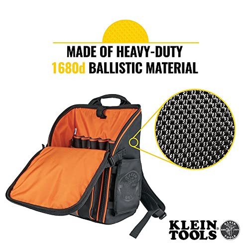 Klein Tool Bag Backpack, Heavy Duty with 21 Pockets and Large Interior, Water Resistant - Grip Support Store