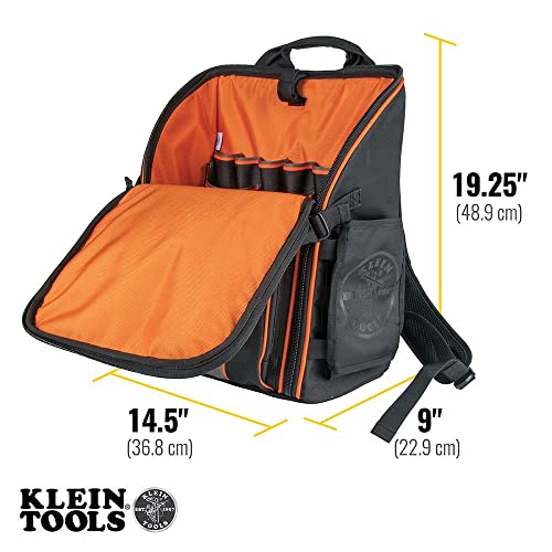 Klein Tool Bag Backpack, Heavy Duty with 21 Pockets and Large Interior, Water Resistant - Grip Support Store