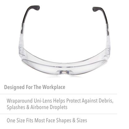 Ultra-Spec Safety Glasses with Clear extreme Anti-Fog Lens - Grip Support Store