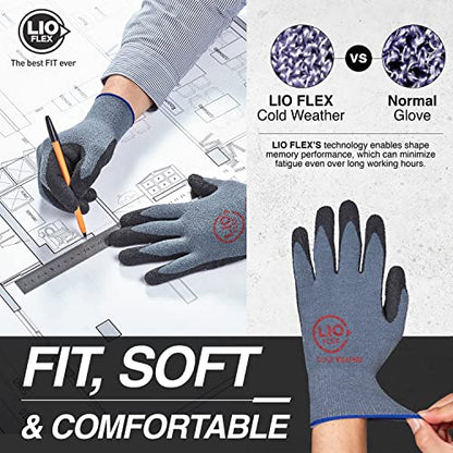 Cold Winter Work Gloves, Breathable - Grip Support Store