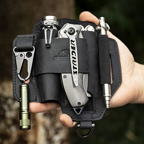 Black Leather Multitool Pouch - Grip Support Store