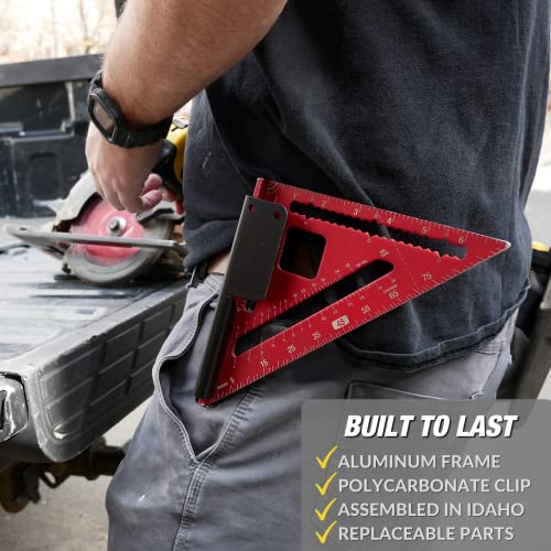 Square Holder - Clip-On Square Holster for Tool Belt - Grip Support Store