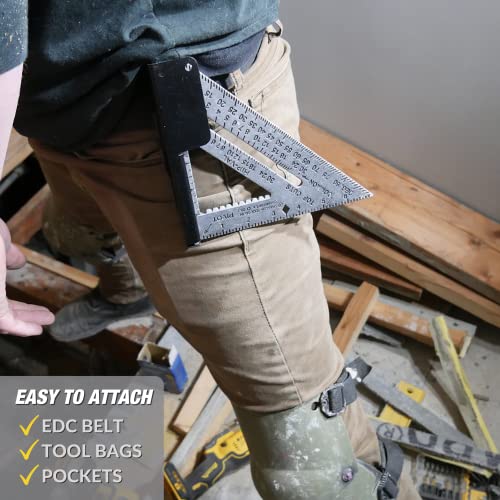 Square Holder - Clip-On Square Holster for Tool Belt - Grip Support Store