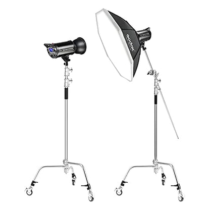 C Stand Wheels with Swivel Locking Casters - Set of 3 - Grip Support Store