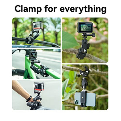 Claw Clamp Mount + Extension Rod Bundle Kit for GoPro - Grip Support Store