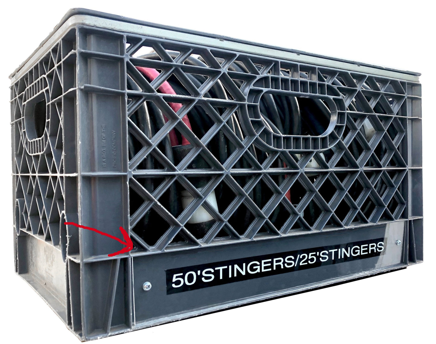 Milk Crate Label Cover ( Short or Long ) 10 Pack - Grip Support Store