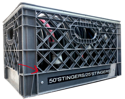 Milk Crate Label Cover ( Short or Long ) 10 Pack - Grip Support Store