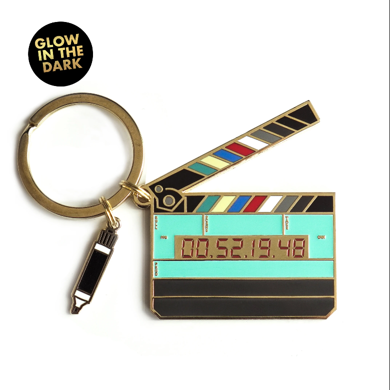 Glow in the Dark Large Timecode Slate Keychain - Grip Support Store