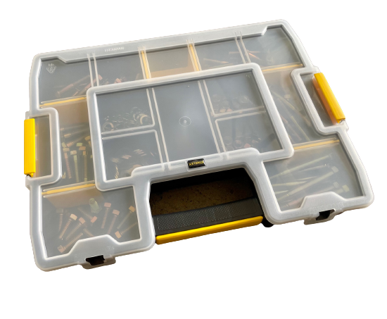 3/8-16" Nuts & Bolts Kit with Case - Grade 8 - Grip Support Store