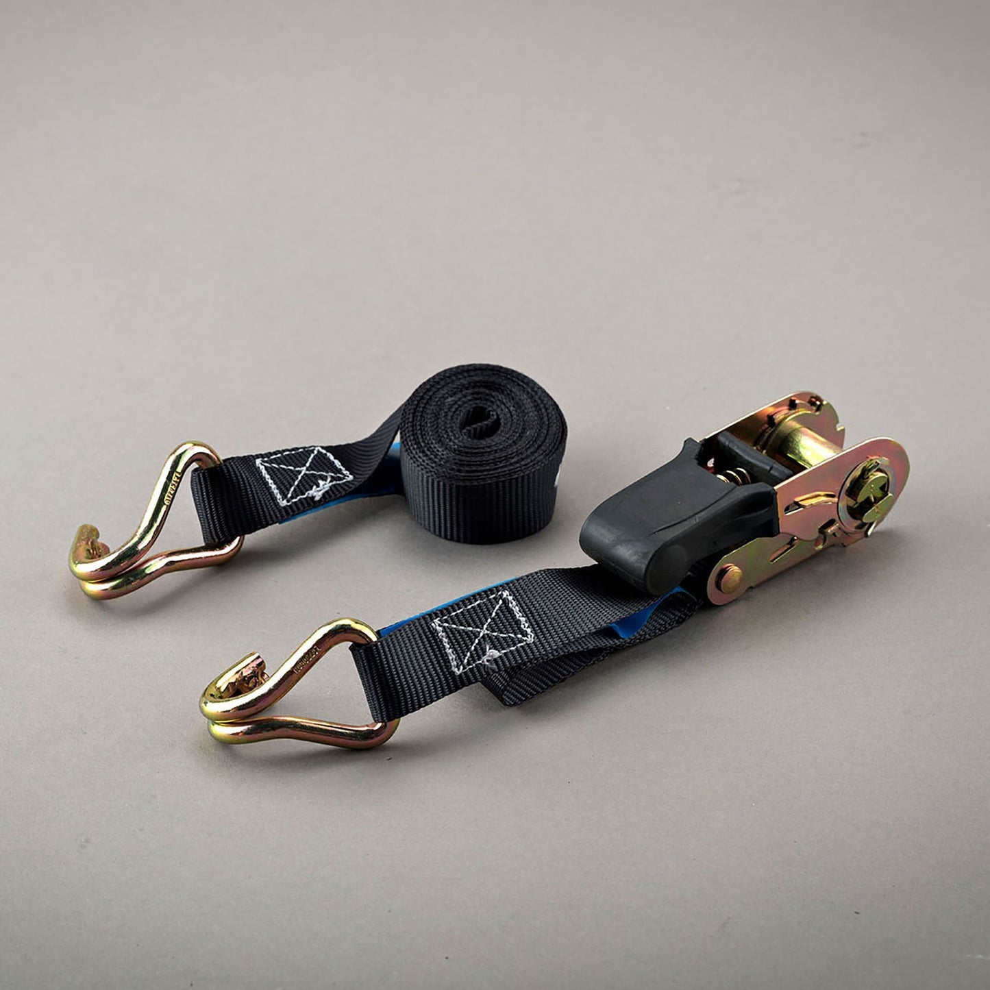 1" BLACK RATCHET STRAP WITH HOOK - Grip Support Store