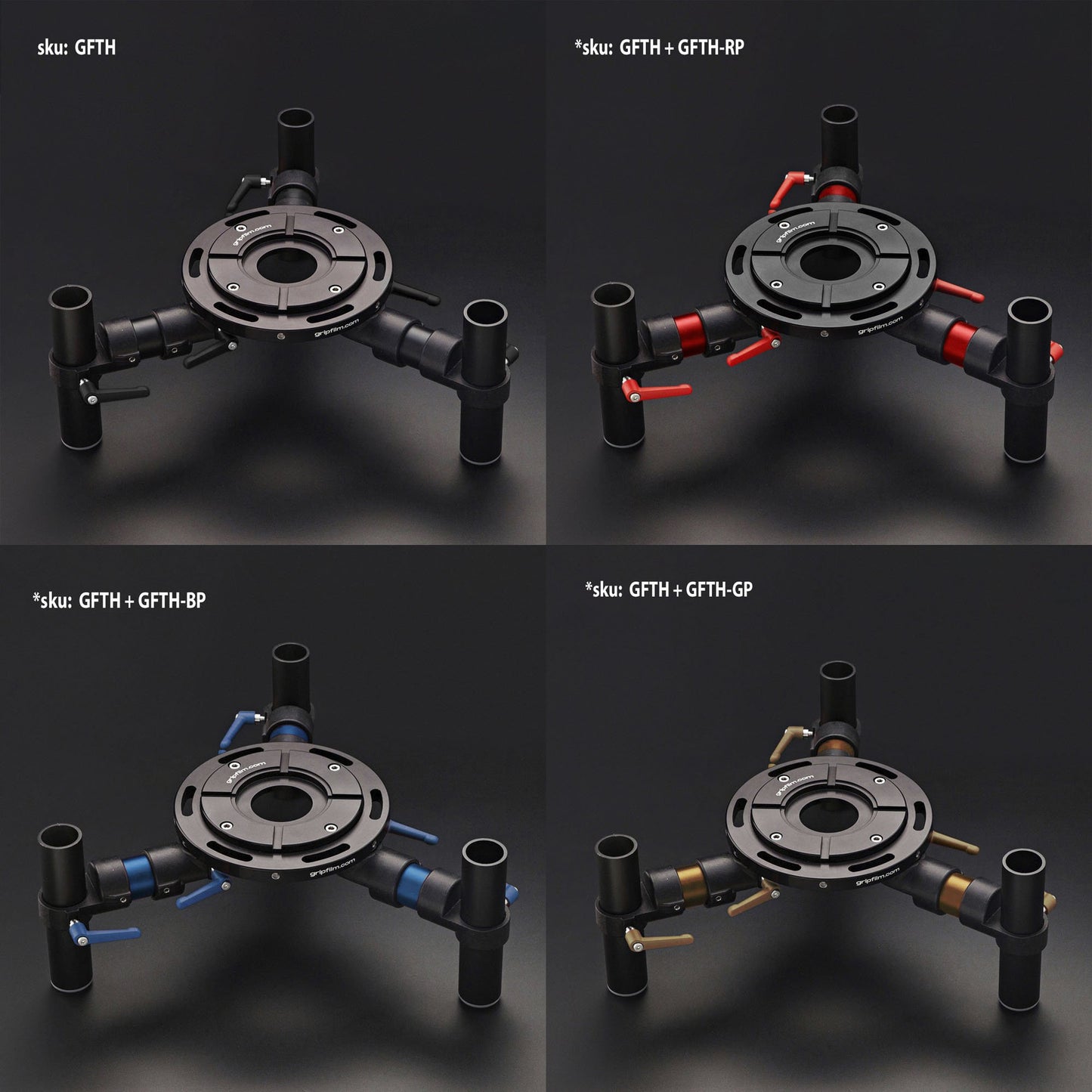 Mitchell Three Legs Accessories Set - BLUE, GOLDEN & RED - Grip Support Store