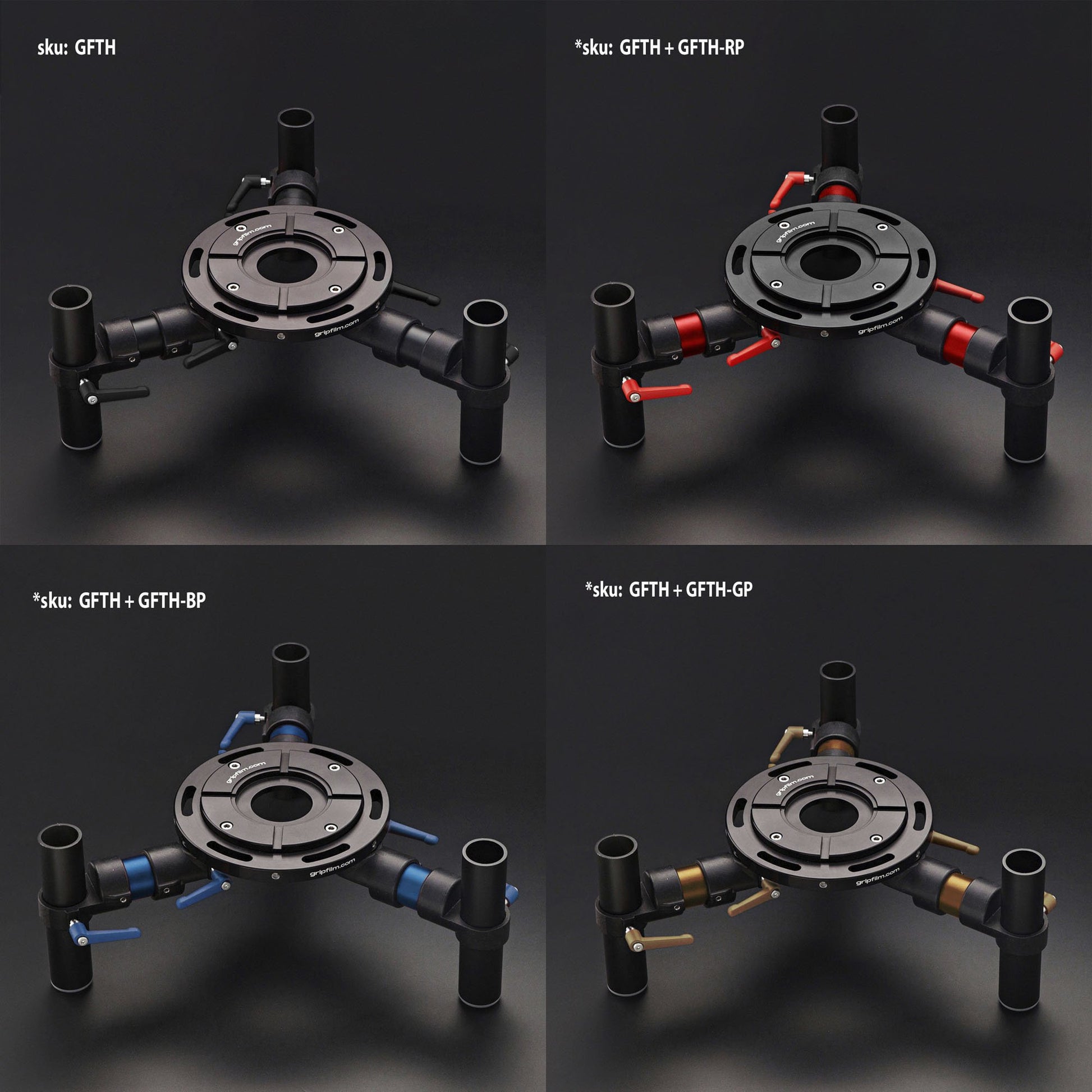 Mitchell Three Legs Accessories Set - BLUE, GOLDEN & RED - Grip Support Store