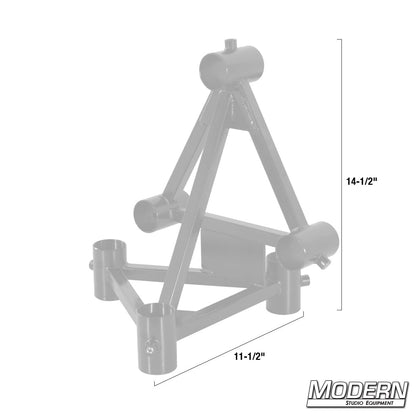 Pass Through Vertical Pipe Truss Corner for 1-1/4" Speed-Rail® - Grip Support Store