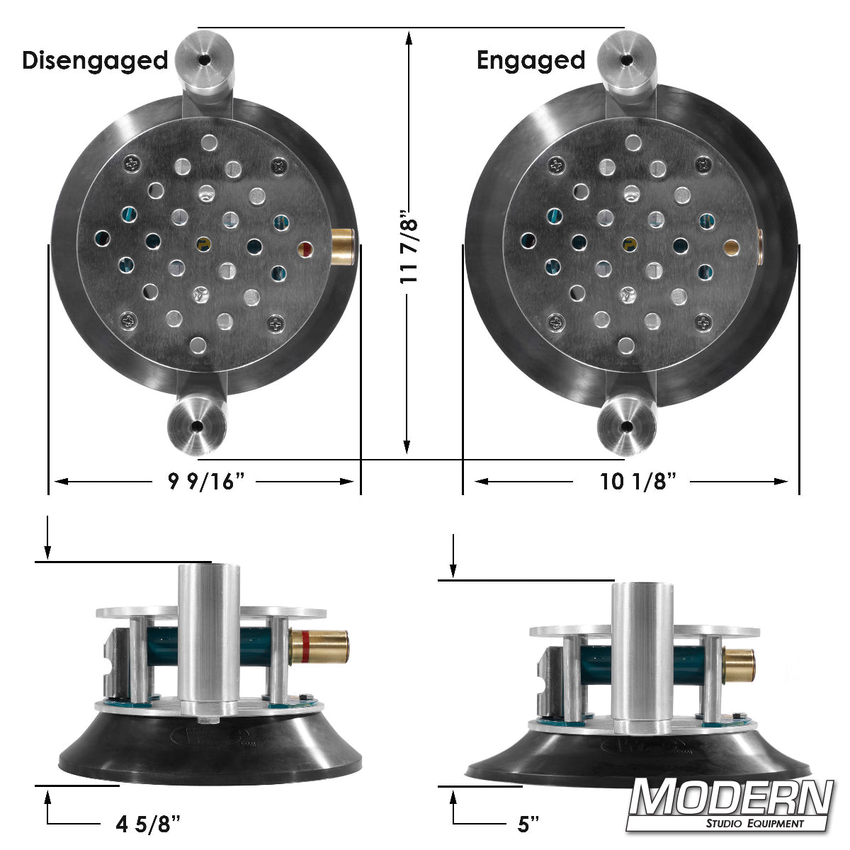 Modern Deluxe 10" Super Suction Cup with Cheese Plate and 1-1/4" Starters - Grip Support Store