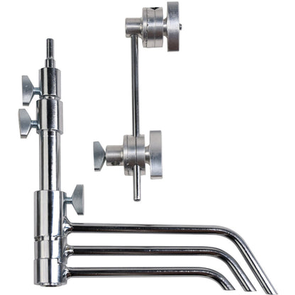 5" Matthews Pocket Mini C-Stand - Black or Chrome - Grip Support Store