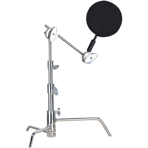 5" Matthews Pocket Mini C-Stand - Black or Chrome - Grip Support Store