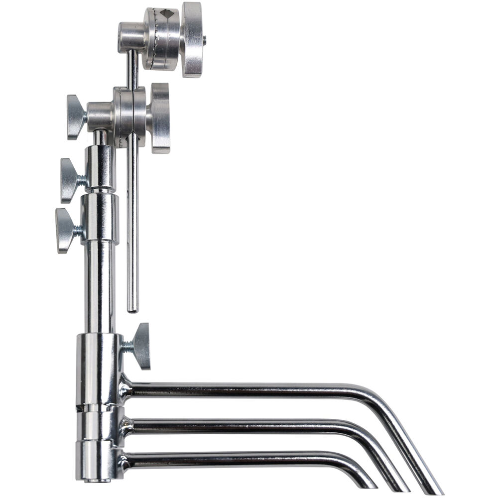 5" Matthews Pocket Mini C-Stand - Black or Chrome - Grip Support Store