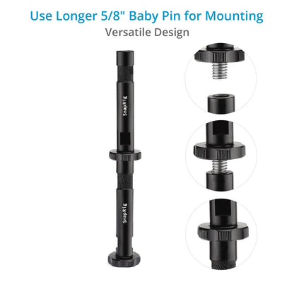 Snaprig 3-1/2" Baby Pin Set with 3/8” Male/Female Threads GP201 - Grip Support Store